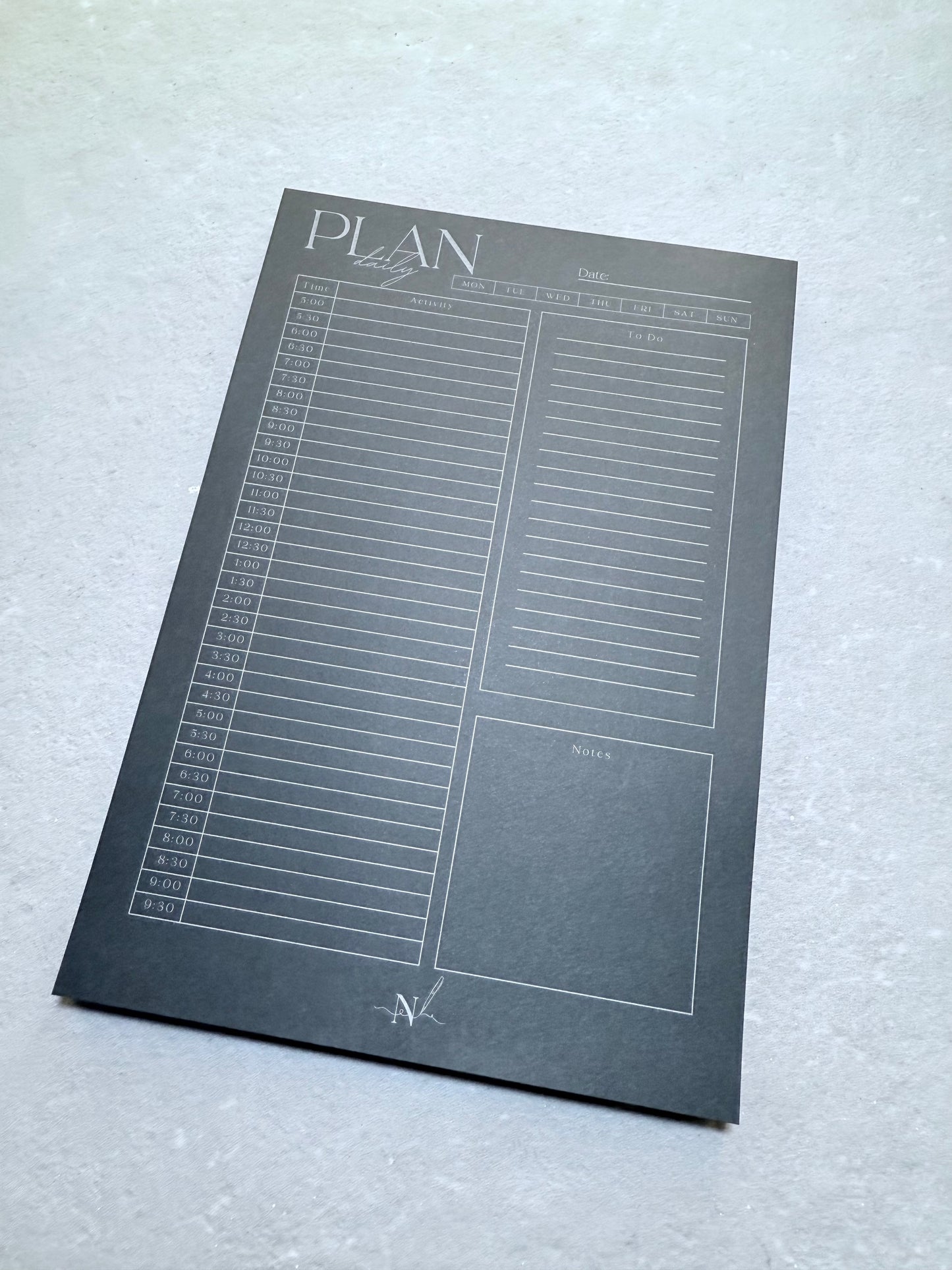 Daily Plan Pad