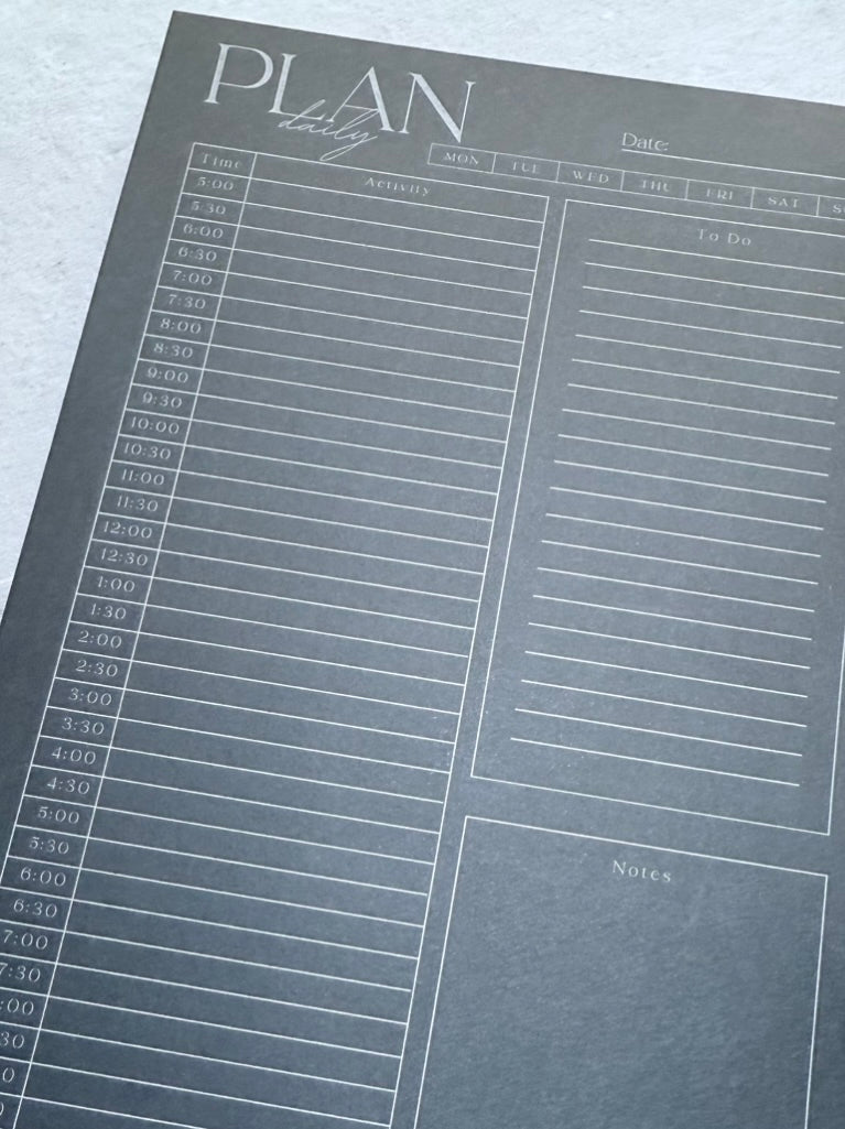 Daily Plan Pad